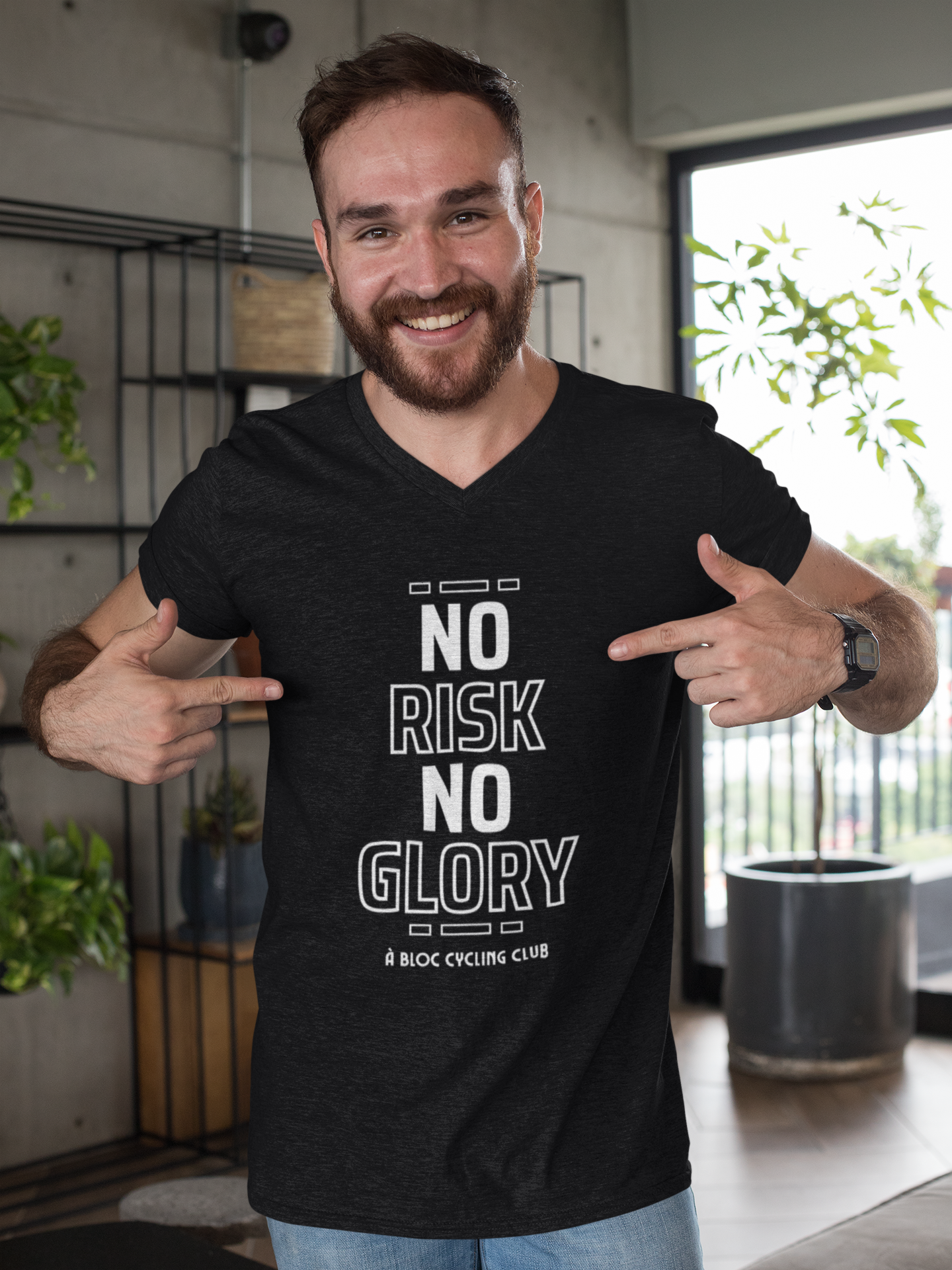 No Risk No Glory | Unisex Cycling T-Shirt