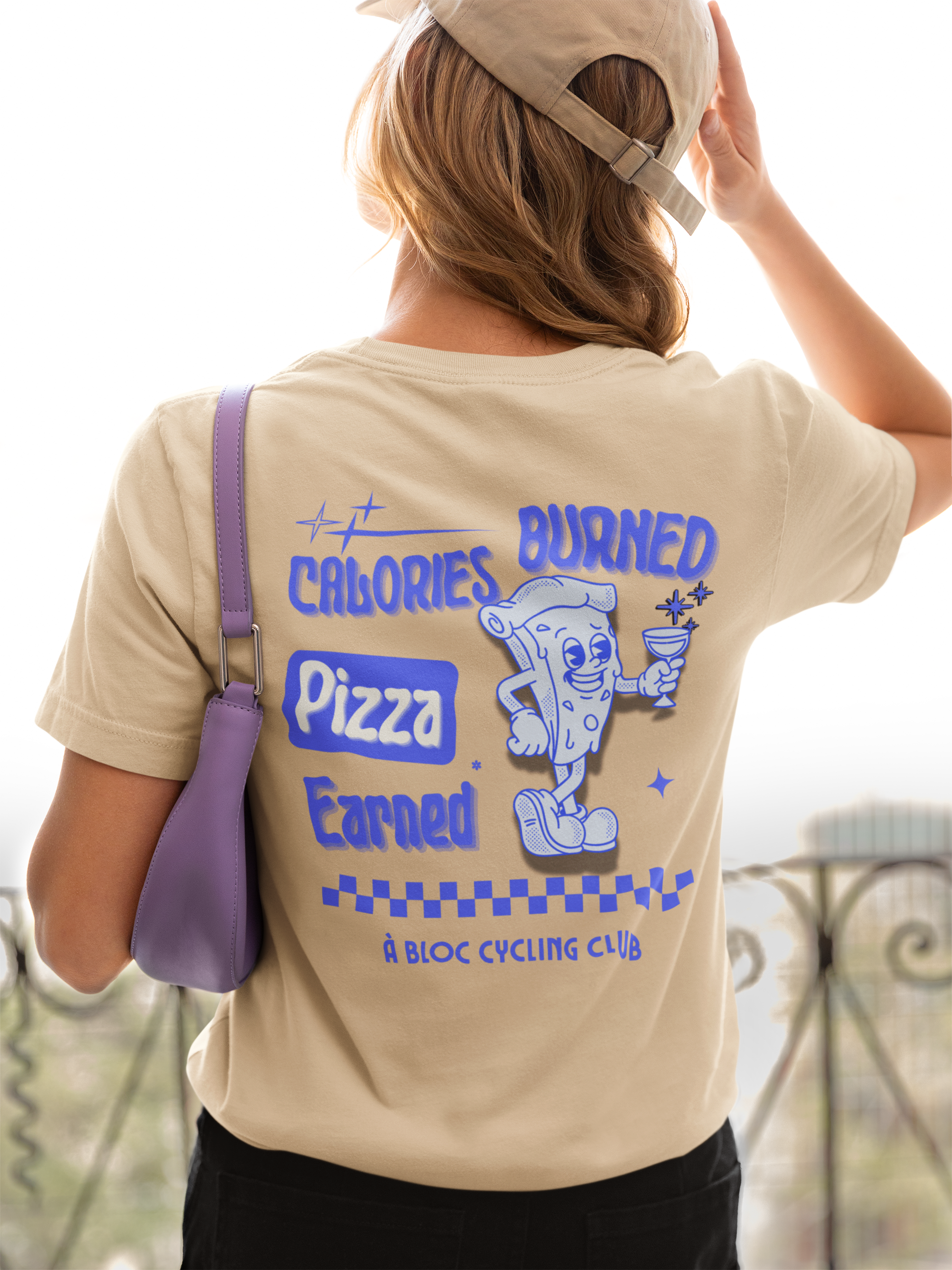 Calories Burned Pizza Earned | Unisex Cycling T-Shirt